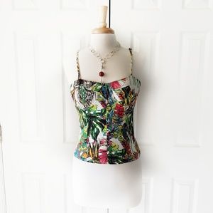 Multicolor Top / Padded Bra Area